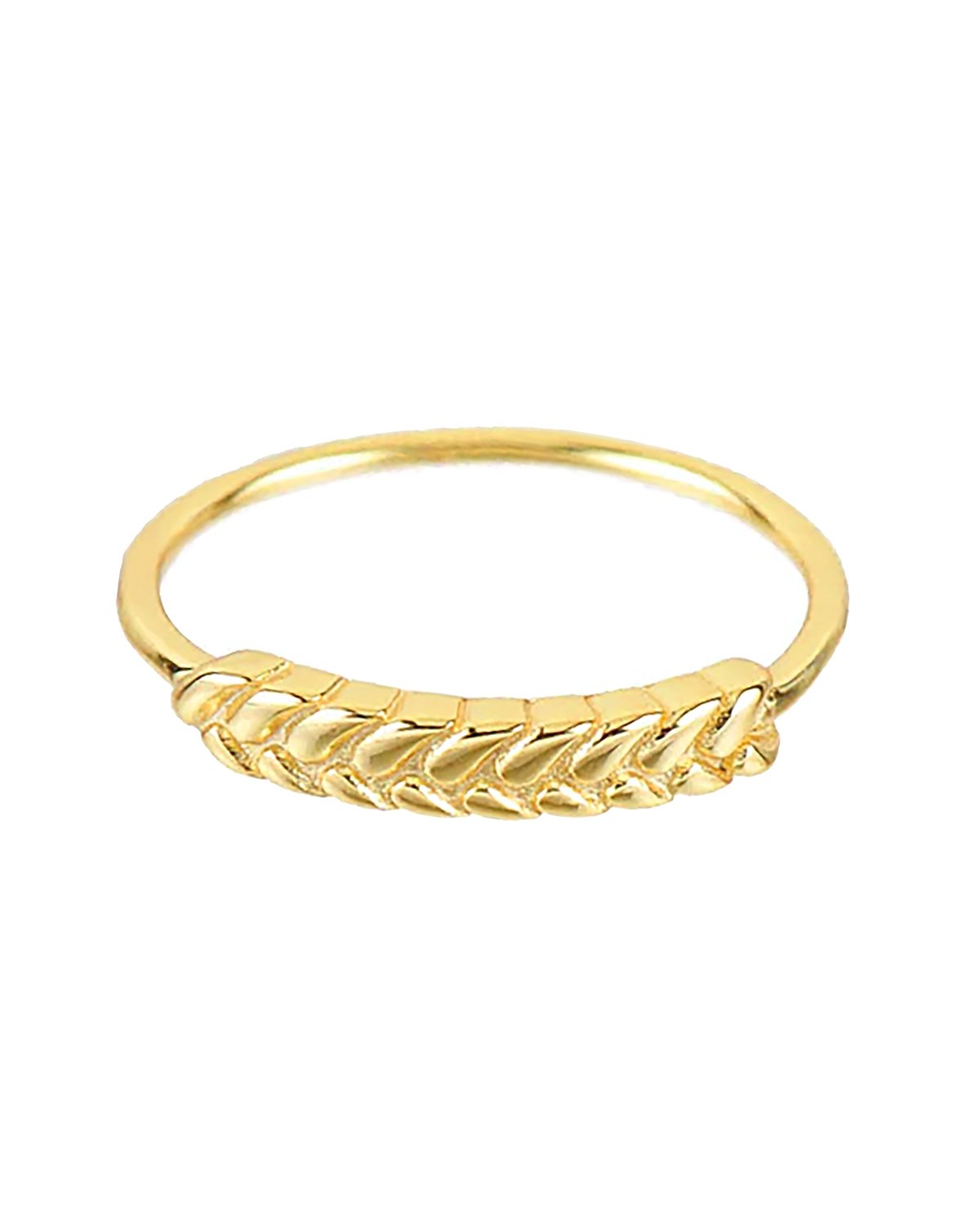 Wheat gold ring