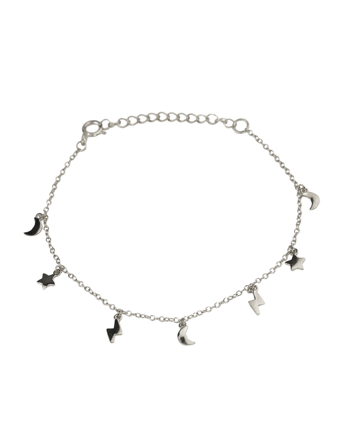 Interestellar anklet silver