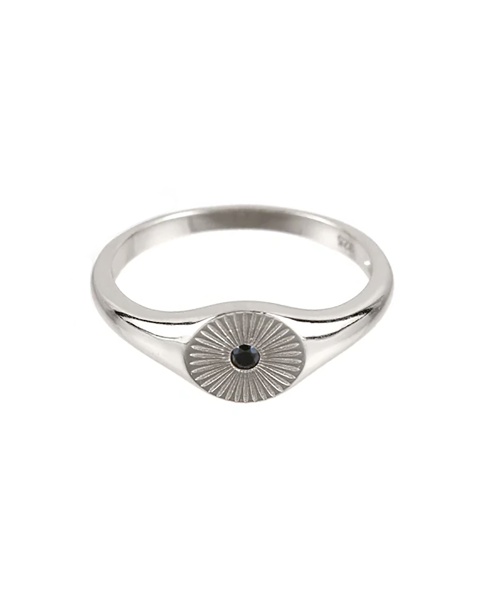 Black Sunburst silver