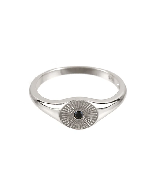 Black Sunburst silver