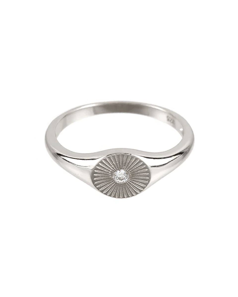 White Sunburst silver
