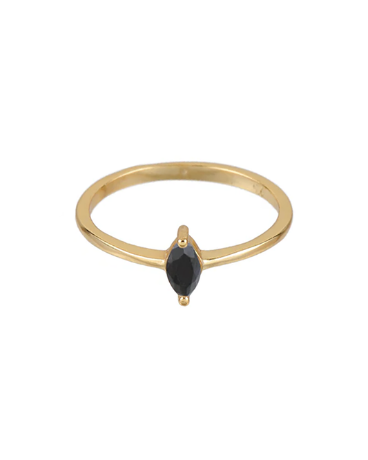 Black Marquise gold