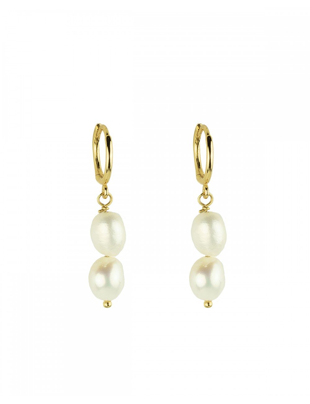 Amora gold - Pearl earrings - Trium Jewelry