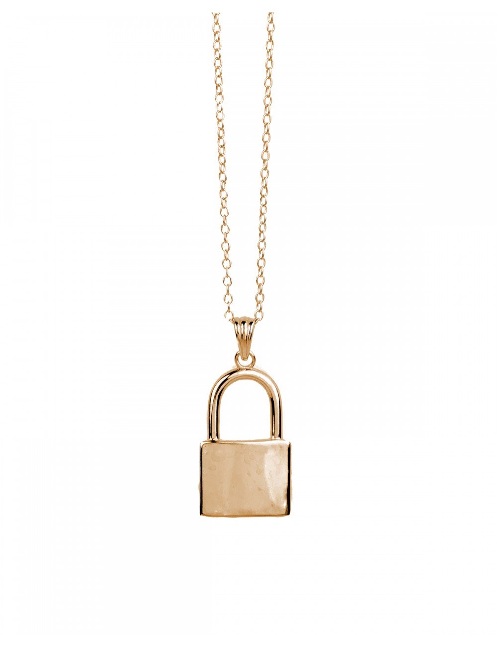 Gold Lock Necklace 