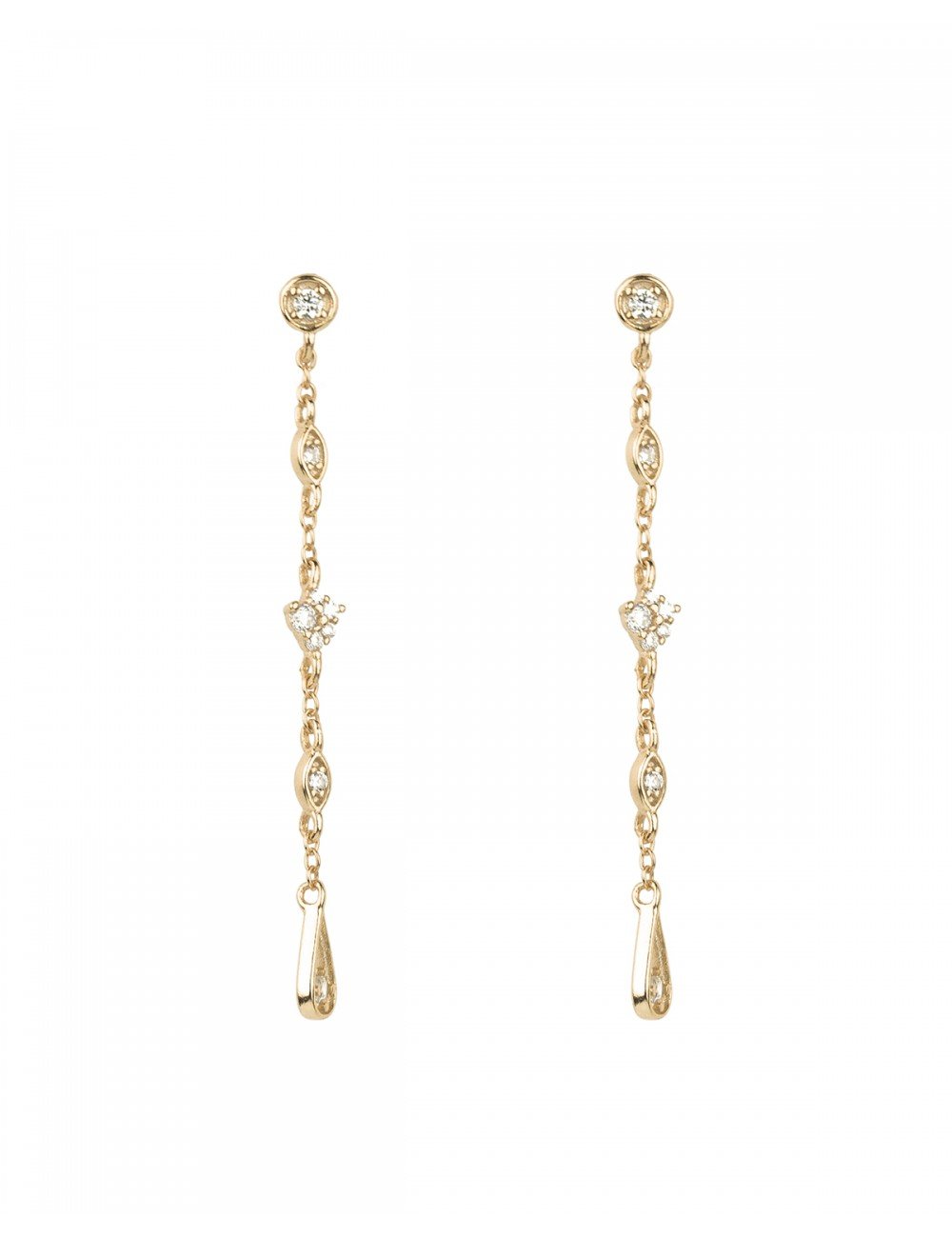 Bailey gold - Gold earrings - Trium Jewelry