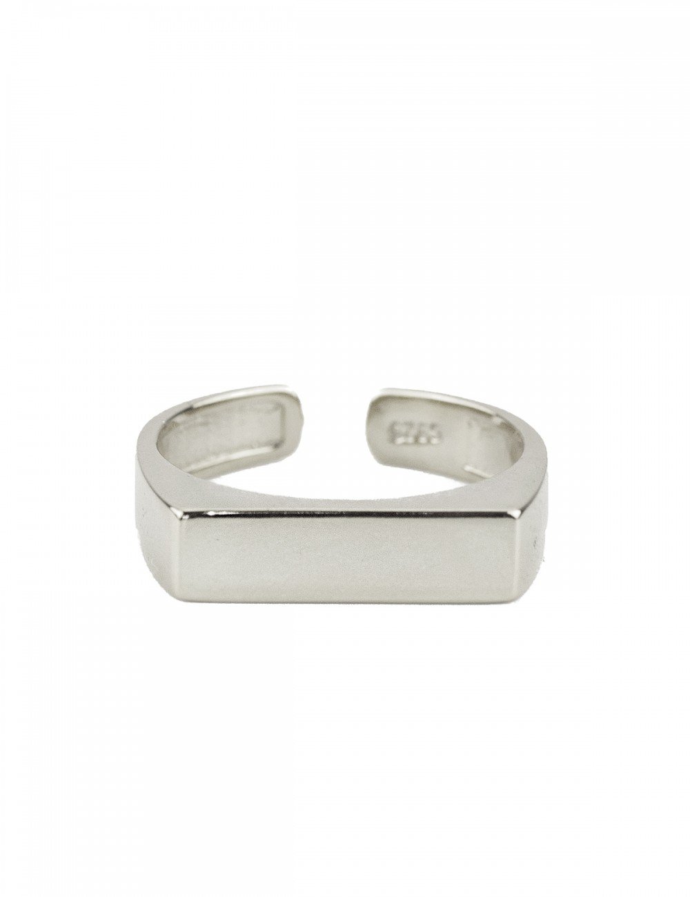 Square signet silver - Silver rings - Trium Jewelry