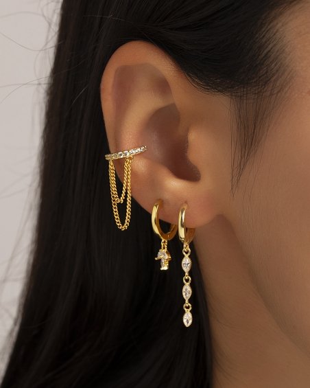 Fiore gold - Gold earrings - Trium jewelry