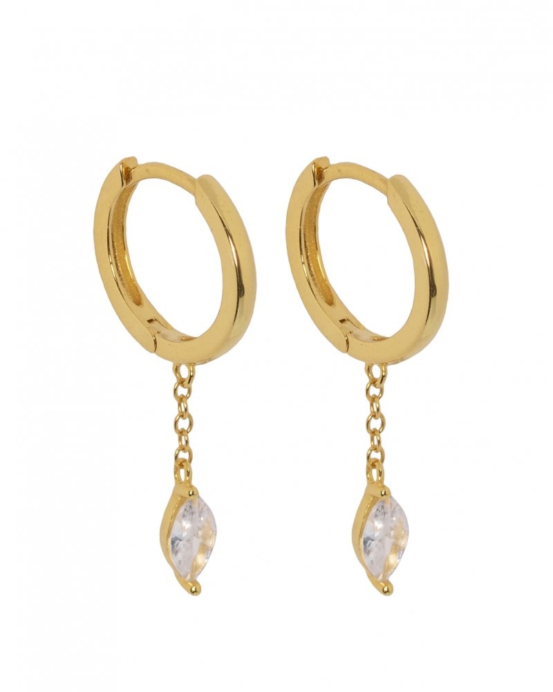 Hailey gold - Gold earrings - Trium Jewelry