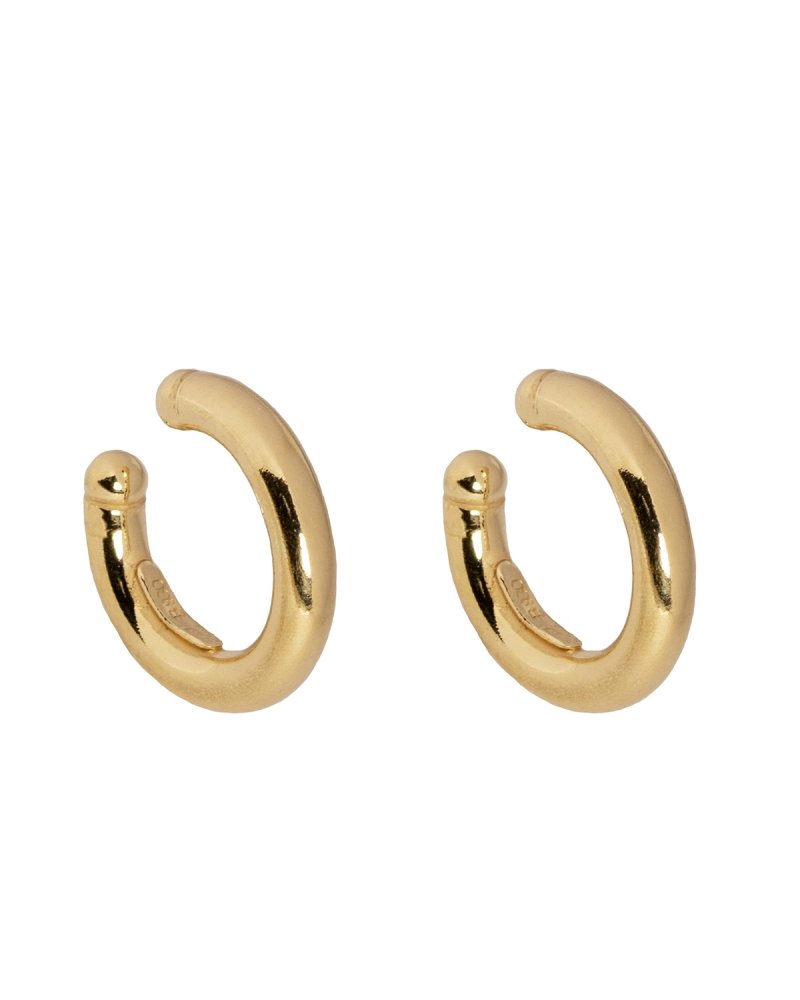 Chunky Ear cuff gold - Gold ear cuffs - Trium jewelry