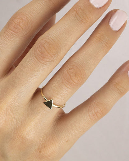 Triangle ring gold