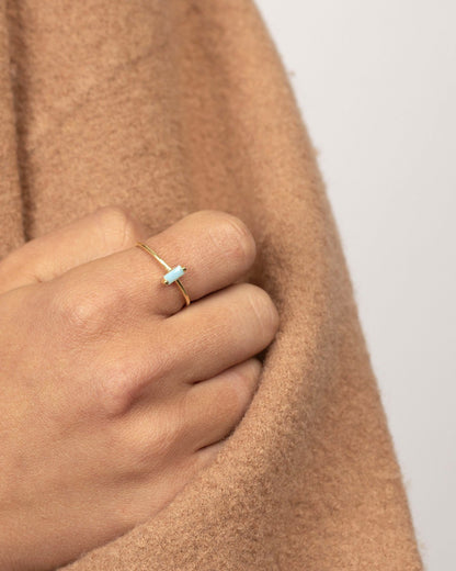 Turquoise ring gold