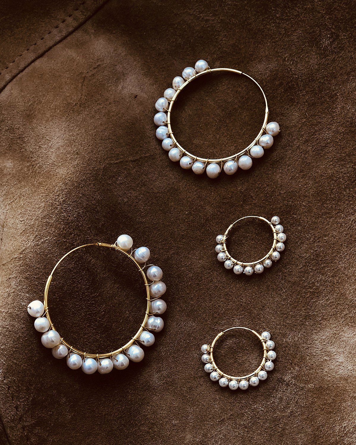 Pearl hoop or