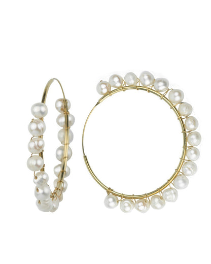 Pearl hoop or