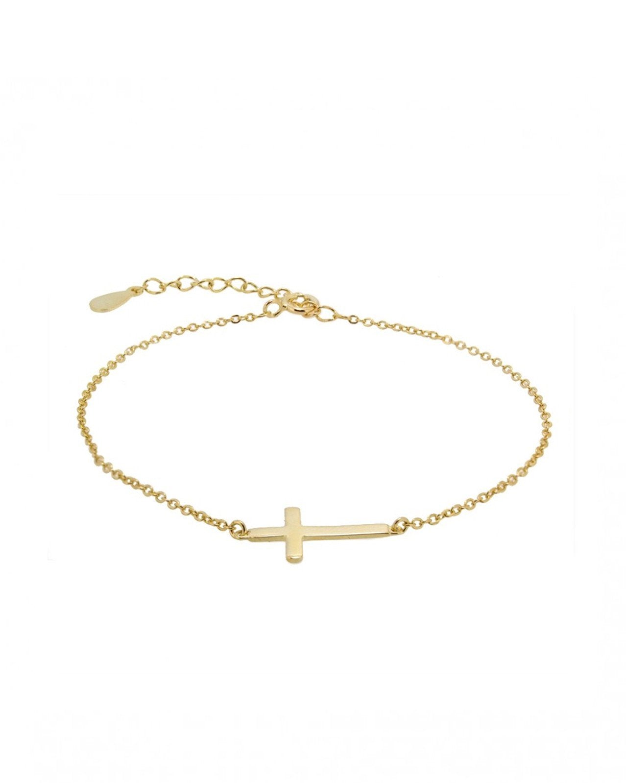 Sideways cross gold