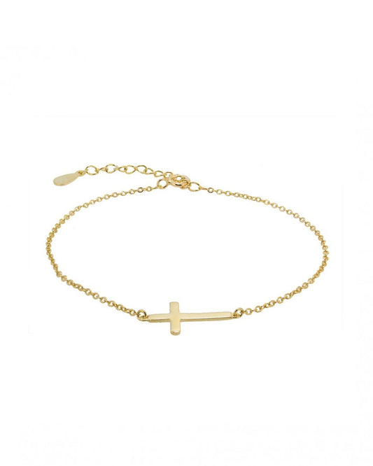 Sideways cross gold