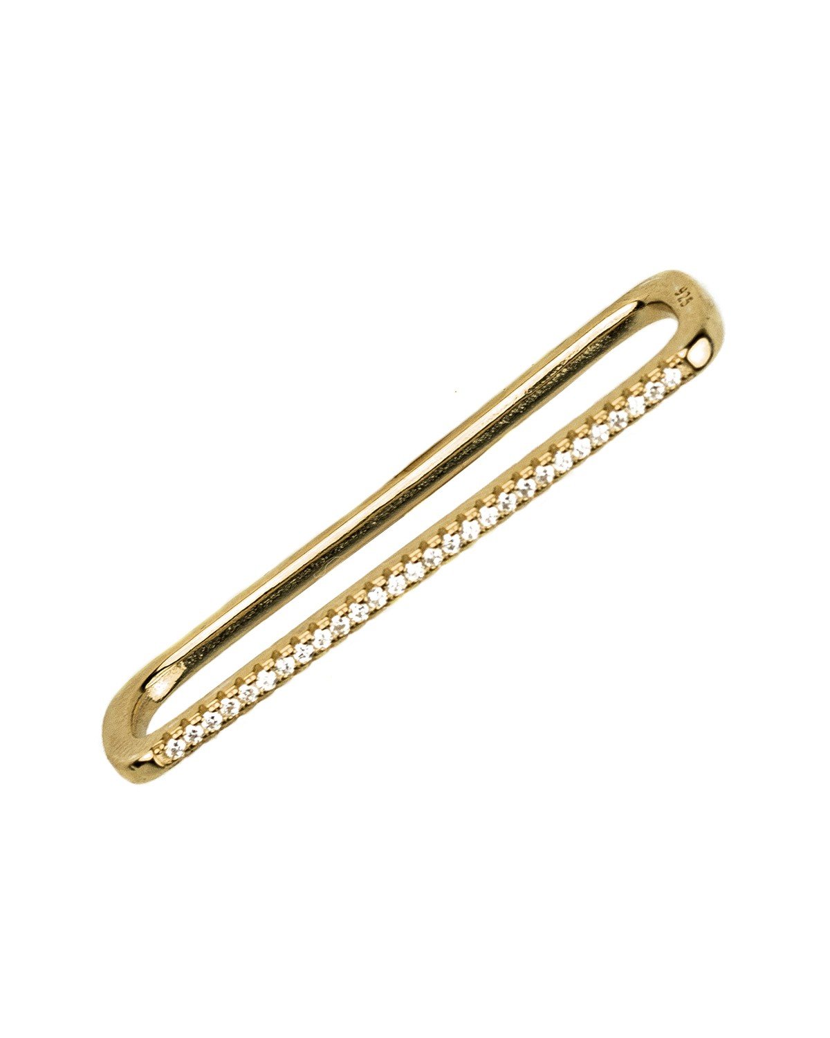 Industrial ear cuff gold