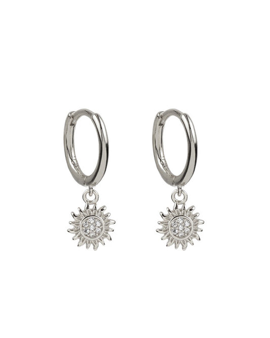 Sun hoops silver