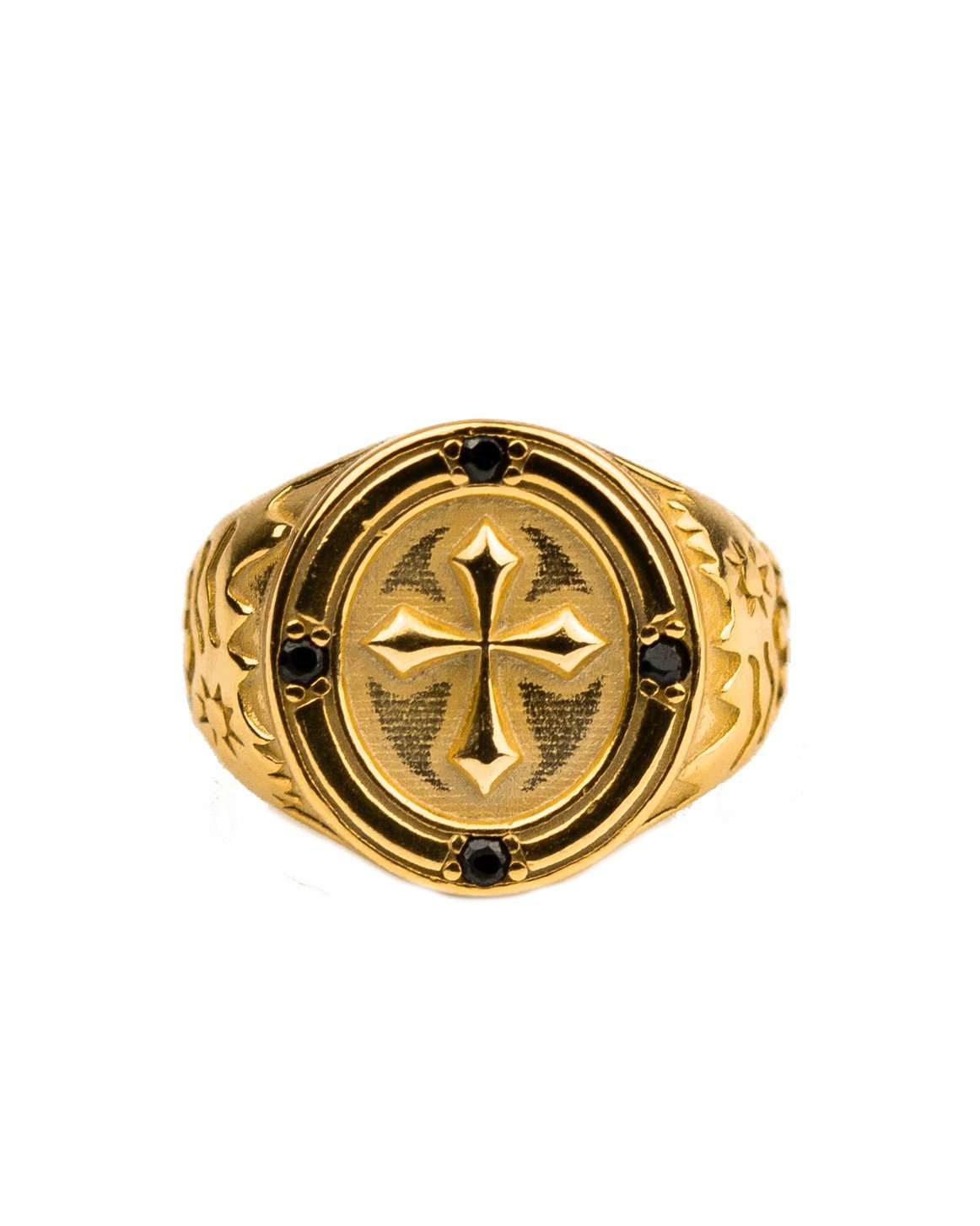 Cross signet gold