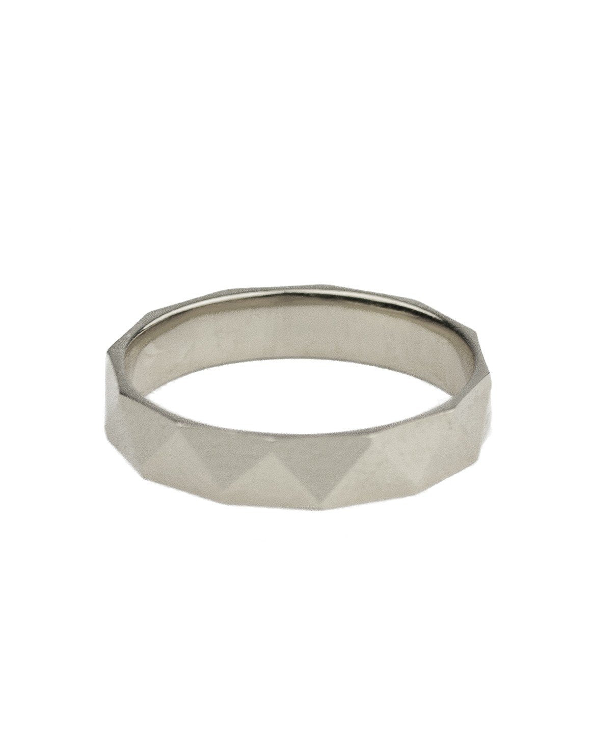 Faceted silver