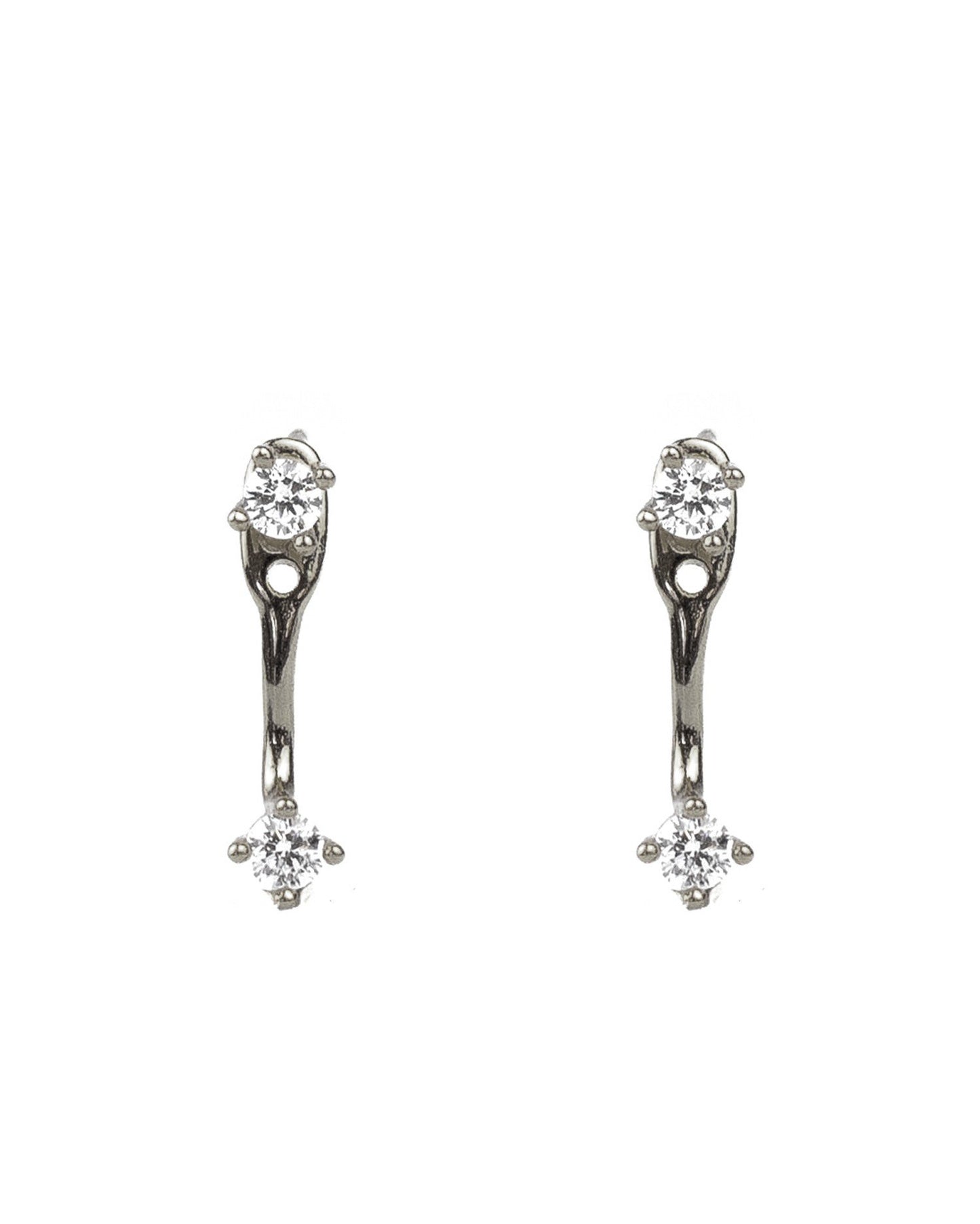 Cz ear jacket silver