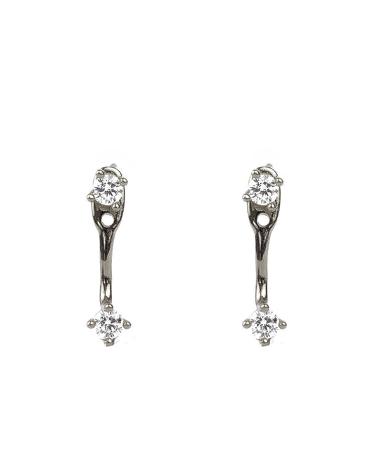 Cz ear jacket silver