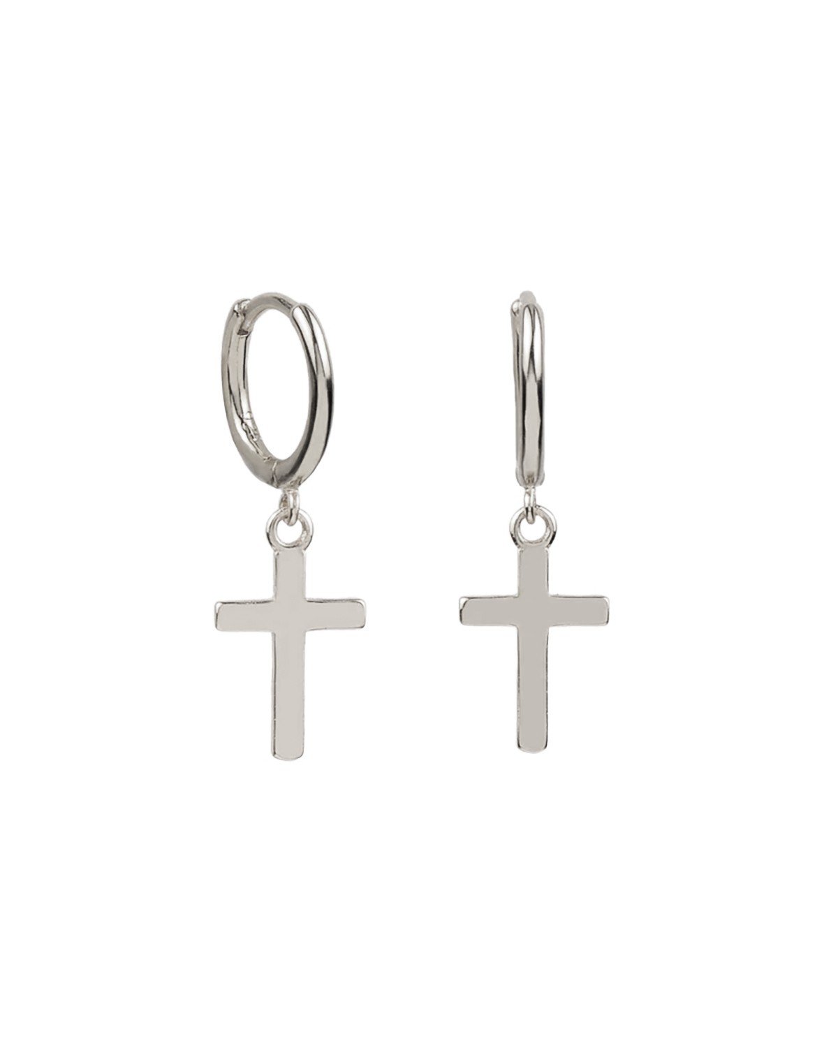 Cross hoop silver