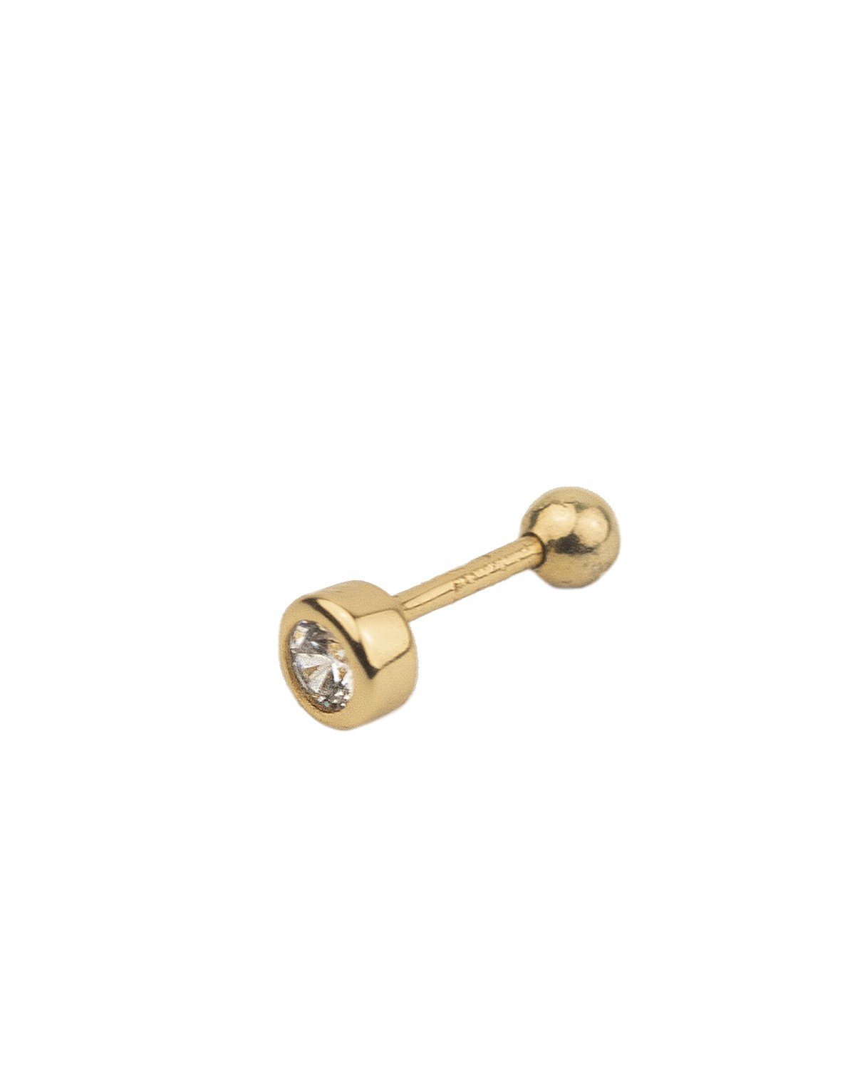 Cz piercing gold