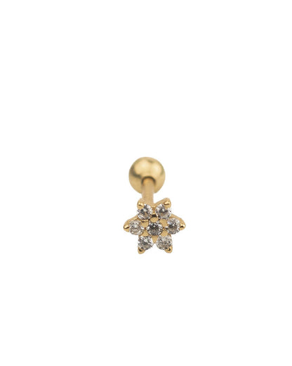 Flower piercing gold