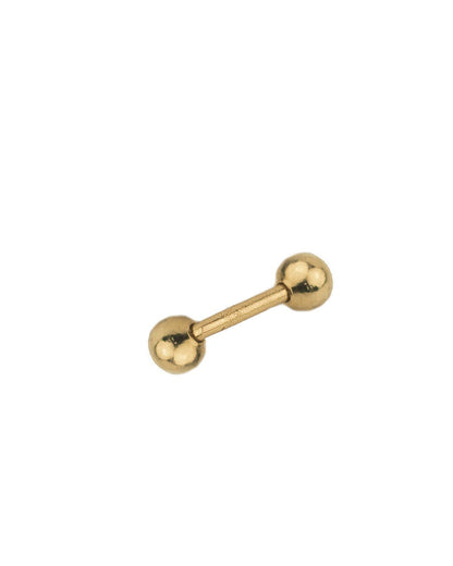 Ball piercing gold