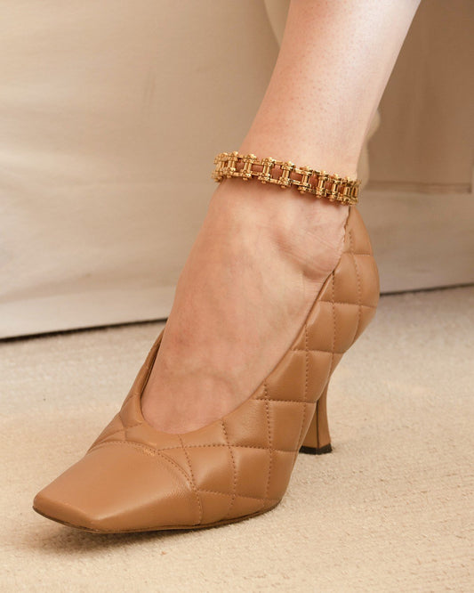 Cycle anklet gold