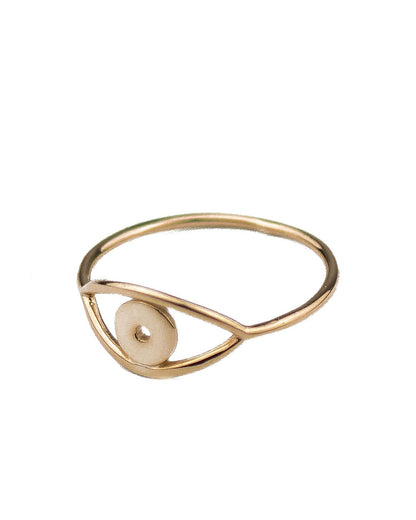 Eye ring gold