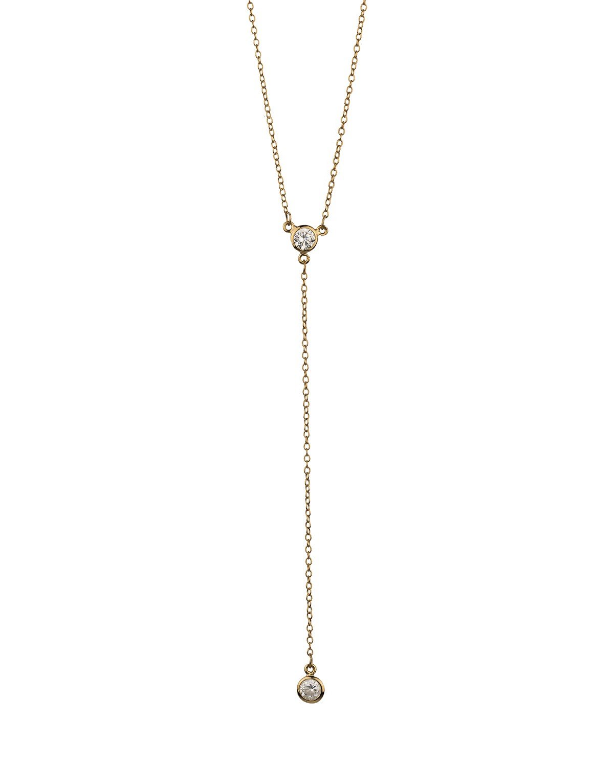 Simple Lariat gold