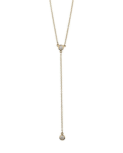 Simple Lariat gold