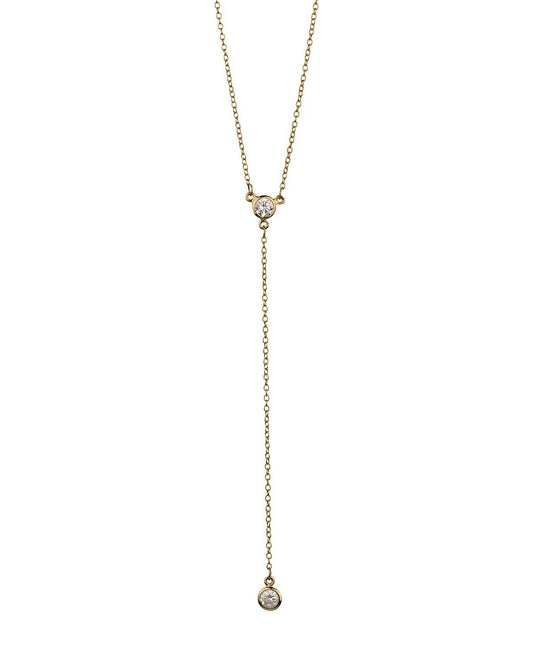 Simple Lariat gold