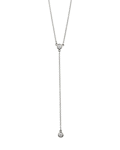 Simple Lariat silver