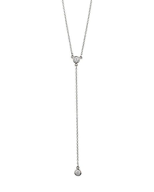 Simple Lariat silver