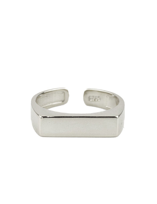 Square signet silver