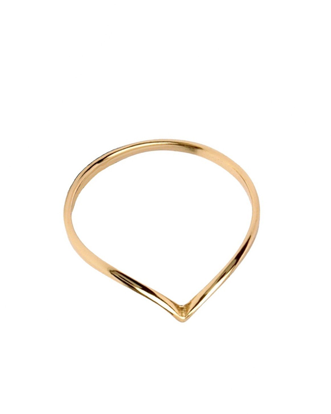 V ring gold