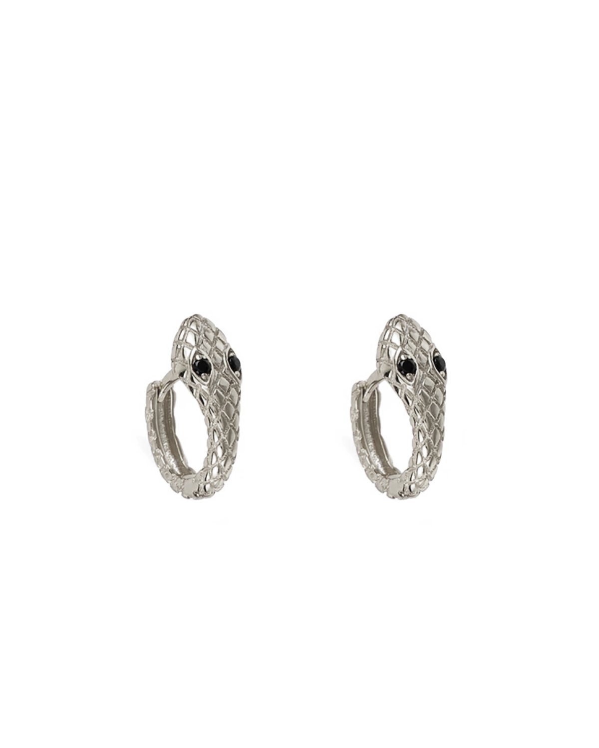 Ophidia silver hoops