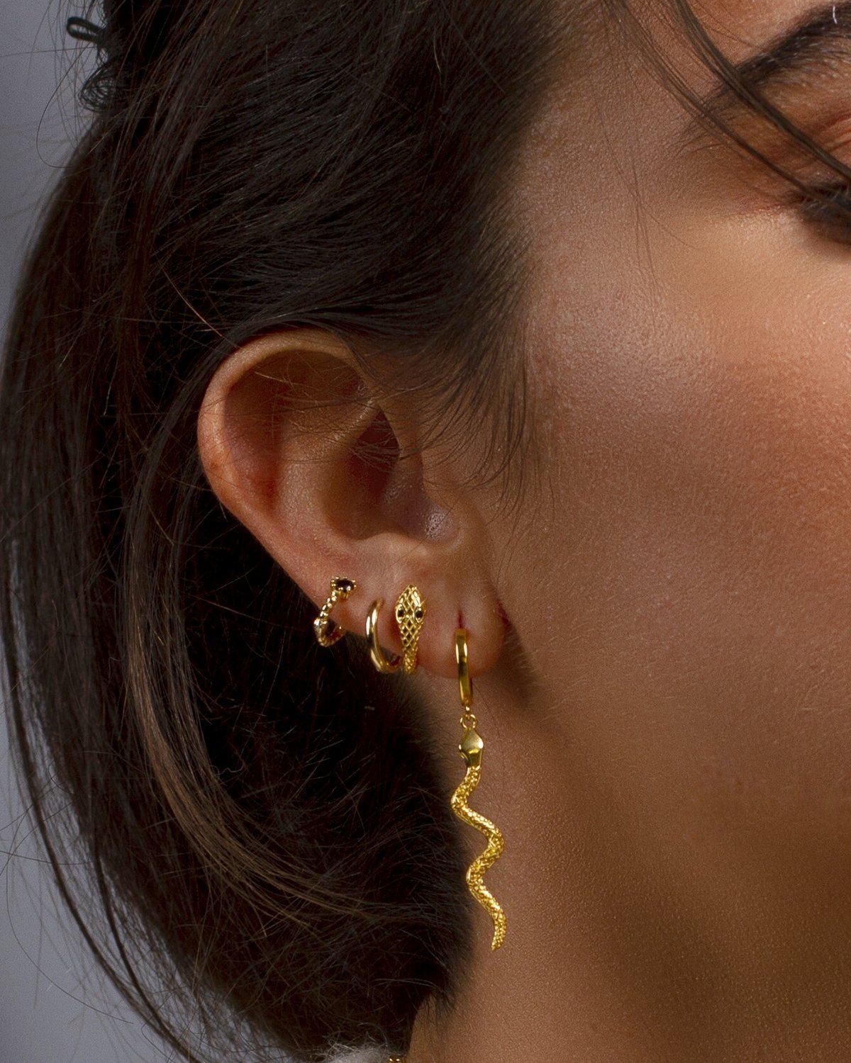 Ophidia gold hoops