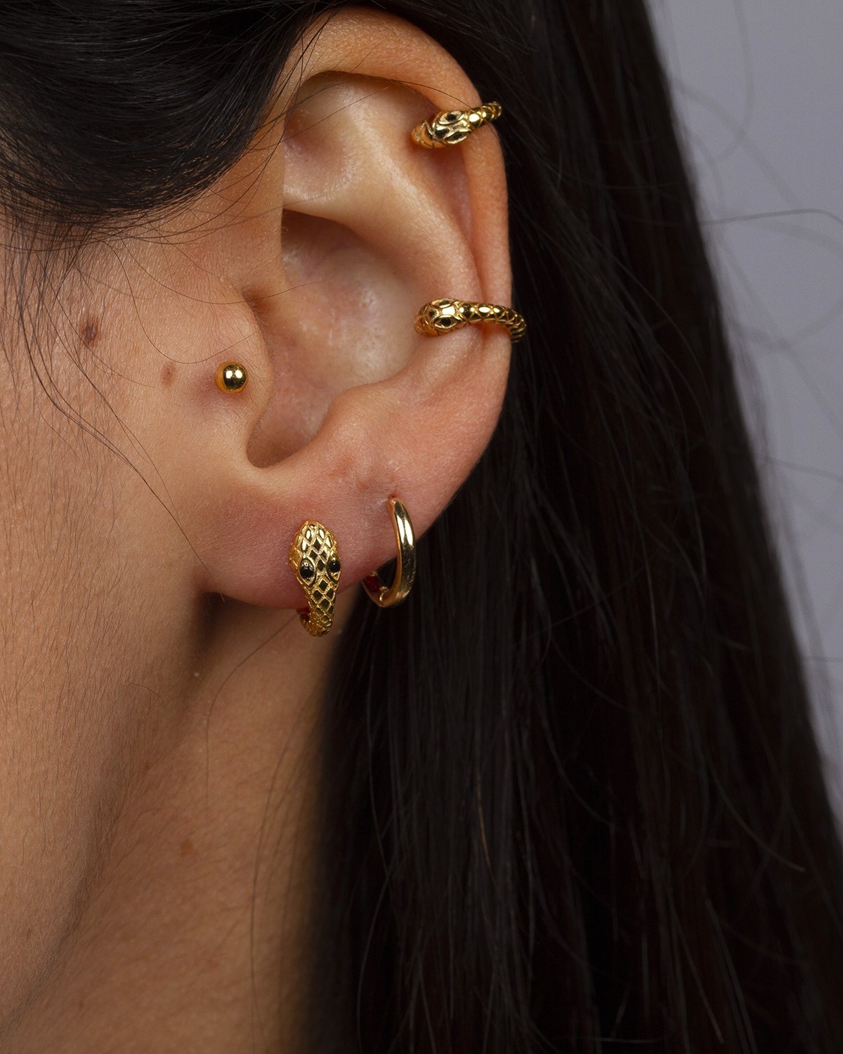 Ophidia gold hoops