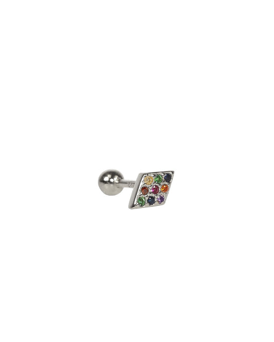 Rainbow piercing silver