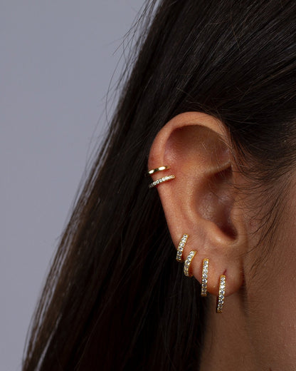 Double ear cuff gold