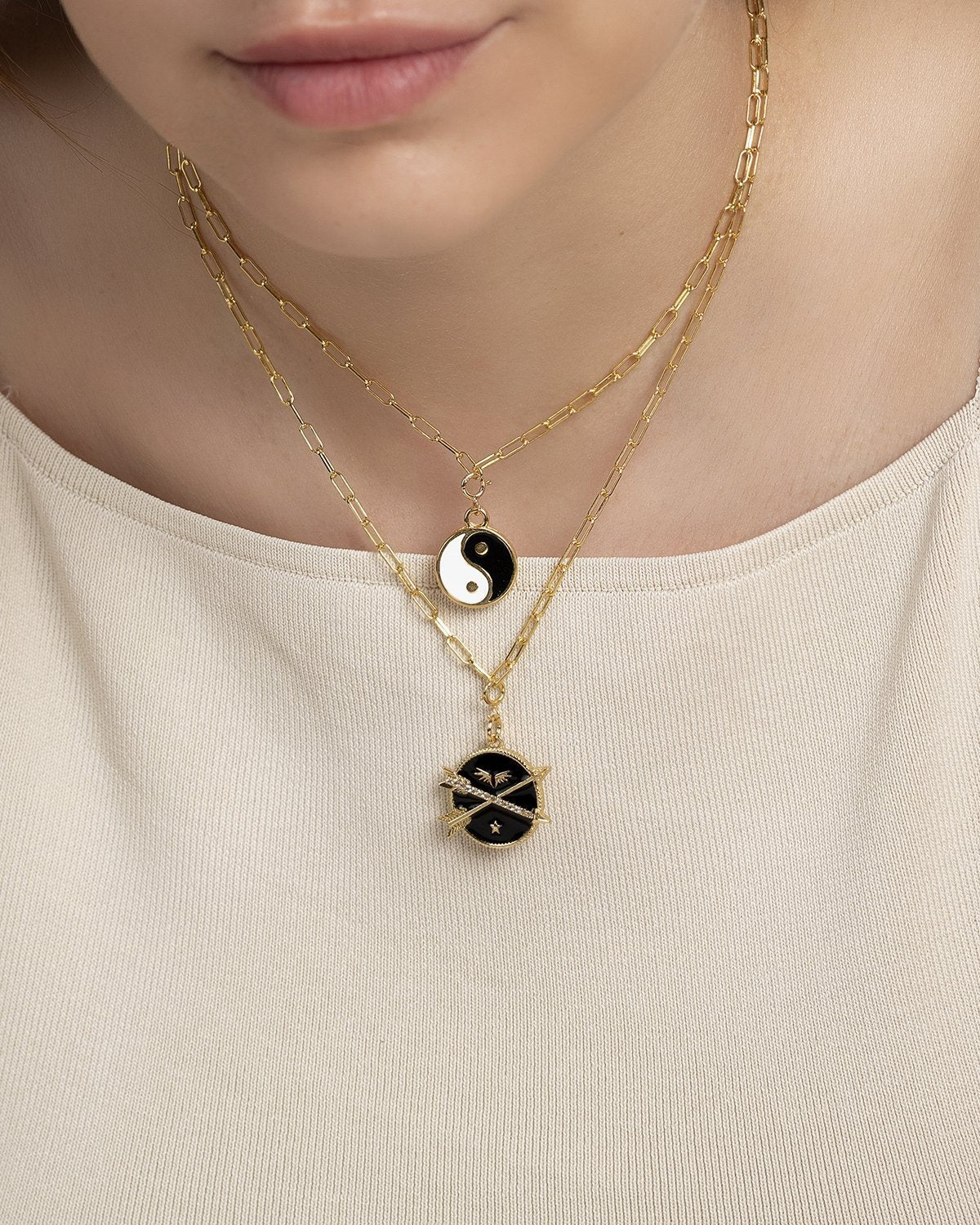 Yin yang necklace