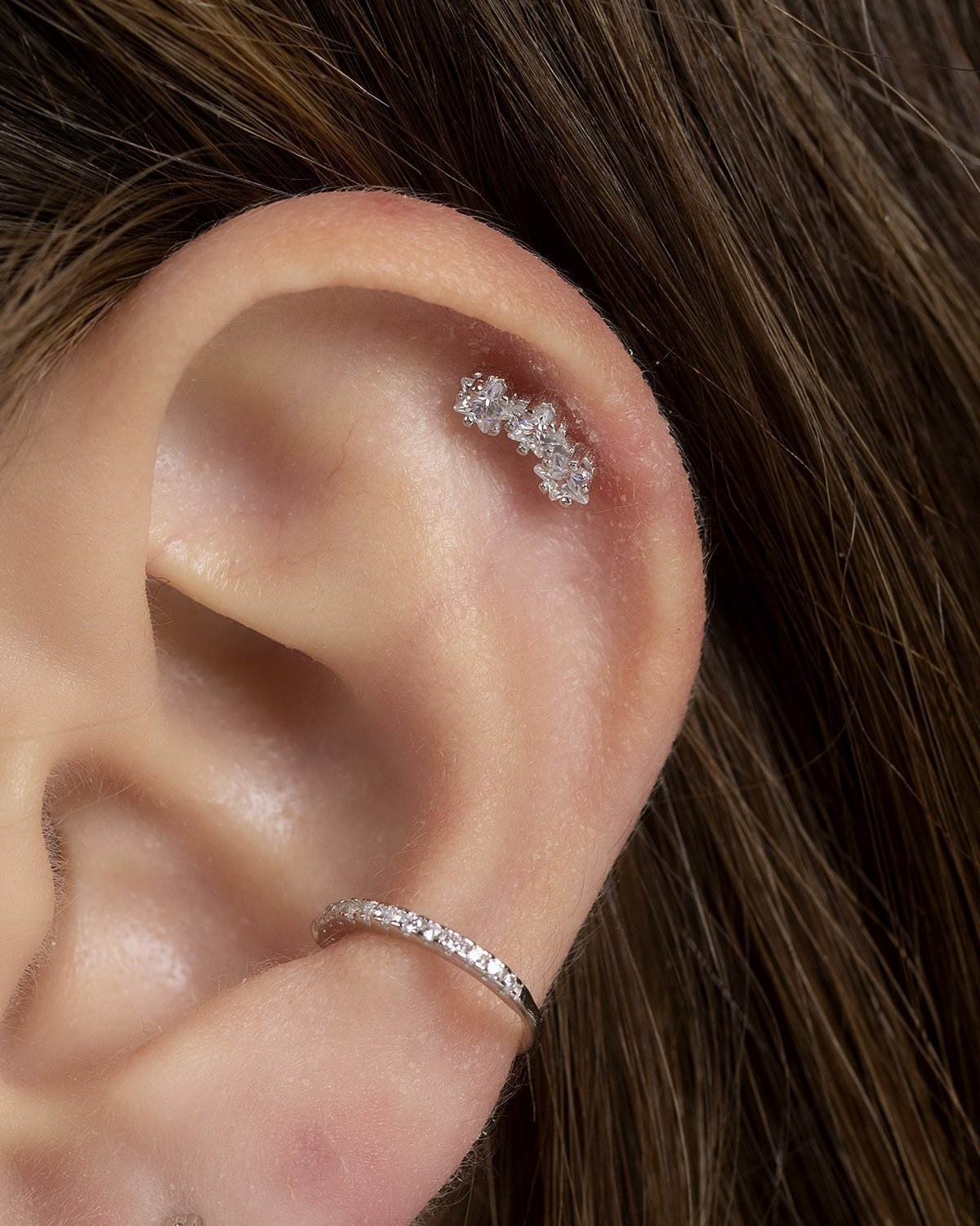 Lin ear cuff silver