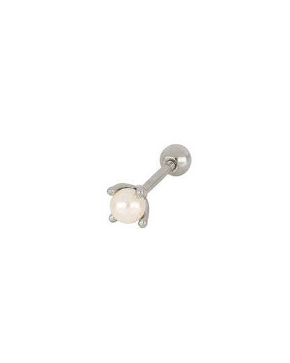 Pearl piercing silver