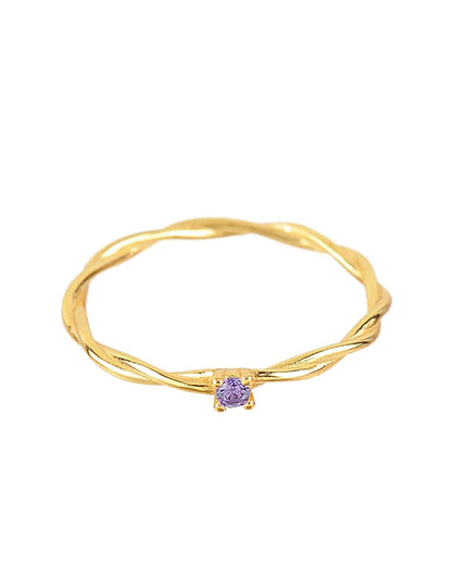 Purple solitaire gold