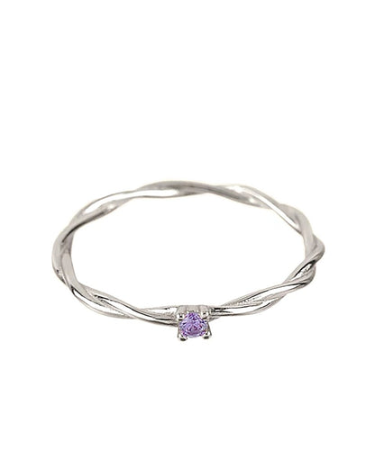 Purple solitaire silber