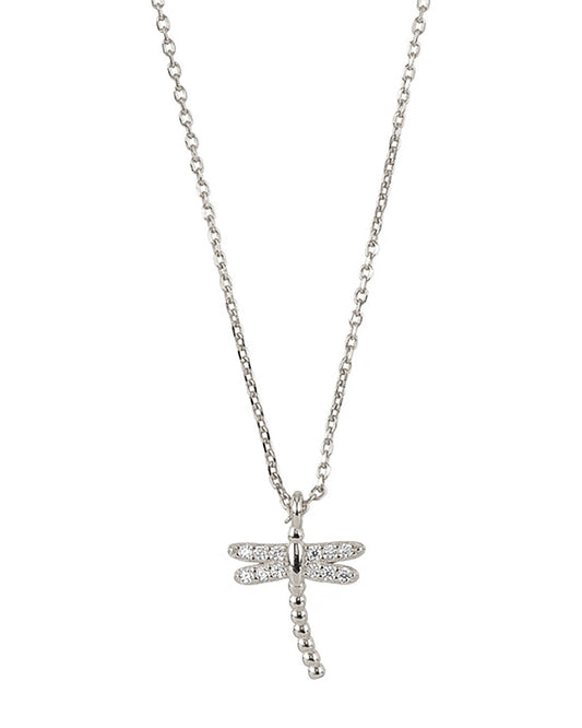 Dragonfly necklace silver