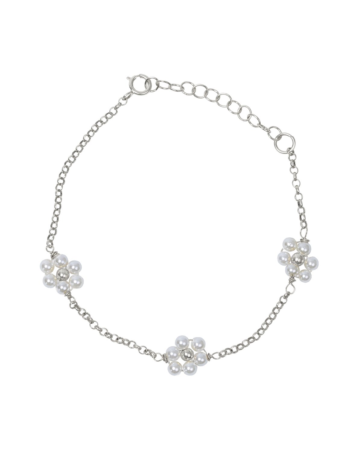 Daisy silver bracelet